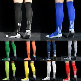 Long Football Socks Sports Men Women Soccer Socks Long Silicone Anti Slip Grip 240322