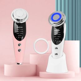 Massager 7 in 1 Rf Ems Micro Current Lifting Device Vibration Led Photo Therapy Face Skin Rejuvenation Wrinkle Remover Facial Massager