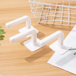 L-shaped Wall Hooks Damage Free Hanging Wall Hooks with Adhesive for Towel Key Robe Coats Scarf Bag Cap Mugs xqmg