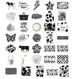 10/30/65pcs INS Style Cow Pattern Graffiti Stickers Aesthetic for Scrapbooking Laptop Tablet Water Bottle PVC Sticker Kids Gifts