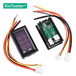 Xin Tester Mini Digital Voltmeter Ammeter DC 0-100V 1A 10A 50A 100A Dual Display Dual Colour Digital Display