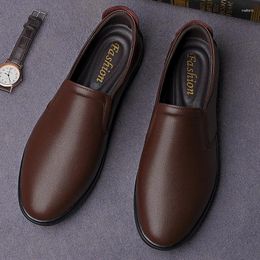 Casual Shoes Business Men Handmade Mens Loafers Leather Moccasins Slip On Male Flats Driving Lightweight Sneakers