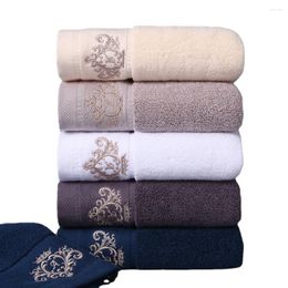 Towel T400A Heavy High Quality Small Gift Navy White Champagne Brown Cotton Water Absorption Embroideried El Face