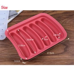 Silicone Sausage Maker Mould DIY Silicone Handmade Hamburger Hot Dog Mould Reusable Kitchen Accessories Gadget for Cake Baking Pie