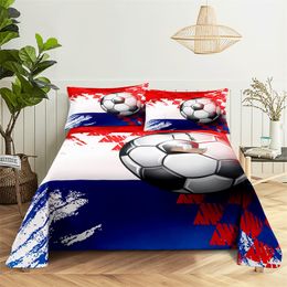 Football 0.9/1.2/1.5/1.8/2.0m Bedding Set Bed Sheets and Pillowcases Bedding Bed Flat Sheet Bed Sheet Set