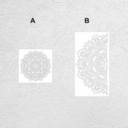 40cm - 80cm Stencil Decor Wall For Painting Template To Paint Decorative Decors Brick Rollers Target Round Flower Mandala S316