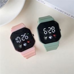Children Digital Watches Student Silicone Strap Wristatch for Kids Boys Buckle Teen Cheap Hand Clock Youth Women Hour Football