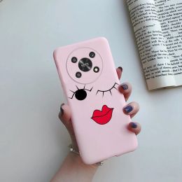 For Honor X9a 5G Case RMO-NX1 Cute Cat Cactus Back Cover Soft Silicone Funda For Honor X9 5G ANY-NX1 X9a Magic 5 Lite Phone Case