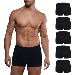 Underpants JAYCOSIN Men's Underwear Polyester Mens Boxers 5 Pack No Ride-Up Comfortable Breathable Cotton Sport 5PC High Quality