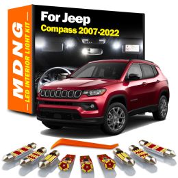 MDNG For Jeep Compass 2007-2017 2018 2019 2020 2021 2022 Vehicle Lamp LED Interior Dome Map Trunk Light Kit Car Led Bulbs Canbus