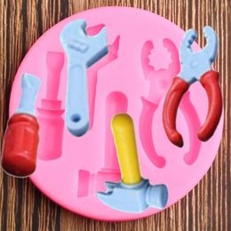 Baking Moulds DIY Tools Hammer Plier Spanner Silicone Mould Cake Decorating Tool Sugar Craft Fondant Chocolate Gumpaste Mould