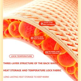 Winter Thicken Thermal Plush Waist Warmer Lumbar Support Belt Cozy Warm Abdominal Protector Stomach Body Wrap Band Back Brace