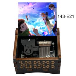 Anime The Flower We Saw That Day Wooden Mechanical Music Box, Secret Base Kimi ga Kureta Mono Anohana Musical Birthday Gifts