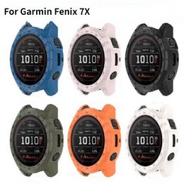 TPU Protective Case Cover for Garmin Fenix 7X Smart Watch Soft Protector Cover Shell Accessory Protective Frame Shell Sleeve