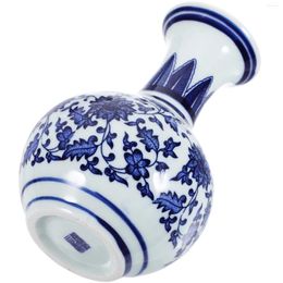 Vases Chinese Blue White Vase Oriental Bottle Ginger Jar Traditional Ceramic Flower Home Decor