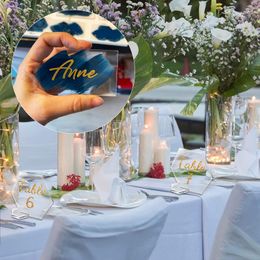 10/20/50Pcs Acrylic Place Card Wedding Supplies Wedding Seat Card Table Numbers acrylic sign Clear Blank Name Card Decoration