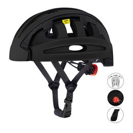 Folding Men's Riding Helmet Portable Cycling Mountain Bike Helmet Road City Helmet Folding Bicycle Lightweight With Skeleton