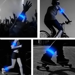 Luminous Arm Band 7color LED Bracelet Wristband Cycling Light Night Running Armband Outdoor Warning Wrist Strap Reflective Strip