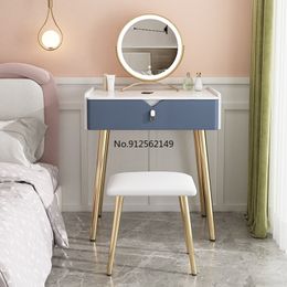 The 2022 modern simple new style Italian light luxury superior sense solid wood slate dressing table bedroom small makeup tables