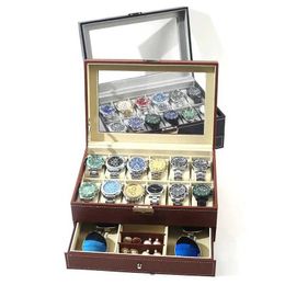 Jewellery Boxes Double layered watch Jewellery box high-capacity watch glasses storage box sunglasses display box pearl treasure box