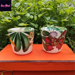 Mugs Creative European Bone China Coffee Cup Couple Milk Breakfast Water Luxury Household Tea Kitchen Tableware Gift