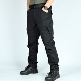 Military Tactical Men Pants Splashproof Multi Pockets Cargo Pant Wear-Resisting Men's Trousers Outdoor Workwear Casual Pants