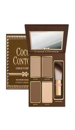 Drop COCOA Contour Kit 4Colors Bronzers Highlighters Powder Palette Nude Colour Shimmer Stick Cosmetics Chocolate Eyeshadow7658570