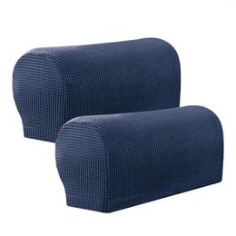 Chair Covers 2pcs Soft Anti-slip Home Decor Armrest Cover Waterproof Polyester Portable Furniture Protector Stretch Fabric Accessories