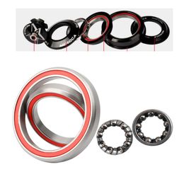 MEROCA Bicycle Headset 1-1/8"-1-1/2" For Frame Headset Tapered/Straight Tube Fork Bearing MTB Mountain Road Bike Headset