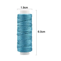 0.65mm Round Waxed Thread Polyester Cord Wax Coated Strings for Braided Bracelets DIY Accessories Leather Craft Sewing 25M