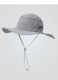 Berets Factory Wholesale Mountaineering Fishing Hat Casual Breathable Sunscreen Outdoor Drawstring Fisherman Joker For Men And Wome
