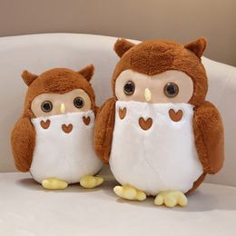 30-40cm Cute Couple Owl Plush Toy Bird Owls Doll Soft Stuffed Animal Sofa Pillow Elementary Student Gift for Children Room Decor