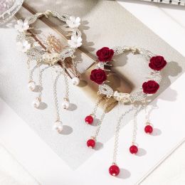 Pearl Rhinestone Hair Claw Clips Flower Horsetail Buckle Bun Ponytail Holder Hair Clip Women Female Hair Accessories