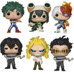 Kawaii Funko Pop Anime My Hero Academia Character Deku Katsuki All Might TODOROKI Cute Vinyl Figure Collection Model Toys HO8595369