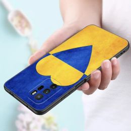 Ukraine Flag Phone Case For Xiaomi Redmi Note 7 8 9 10 Lite 11 11E 11T 12 Pro 11S 4G 10T 5G 8T 9S 10S Soft TPU Black Cover