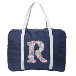 Travel Bag Travel Accessories Unisex Foldable Duffle Bag Organisers Large Capacity Packing Portable Rose Flower Letter Printed