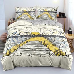 Bedding Sets Cartoon Pyramid Set Custom Design Soft Quilt/Blanket Cover Twin Double King Size Luxury For Modern Gift
