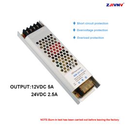 Ultra Thin LED Power Supply 60W 100W 150W 200W 300W 400W DC 12V 24V Lighting Transformers AC180-260V Driver For LED Strip Light