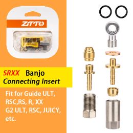 ZTTO Hydraulic Disc Brake Hose Connector Insert Olive Banjo Set BH90 Guide Code R BH59 Tech3 M8100 MT200 M5100 M9020 Copper Pin
