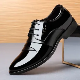 Dress Shoes Business Man Luxury Mens Patent Leather Oxford For Men Oxfords Footwear High Quality