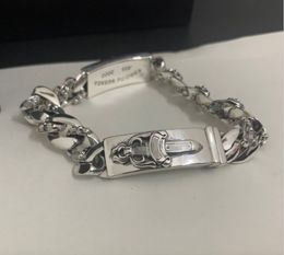 Designer Silver Cross Armbänder Armreifen für Männer und Frauen Luxusmarke Trend Persönlichkeit Punk Cross Style Liebhaber Geschenk Hip Hop Rock Schmuck Juwelen