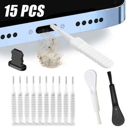 Universal Mobile Phone Dustproof Cleaner Headphones Speaker Cleaning Brushes Cellphone Charging Port Dust Plug for iPhone 14 13