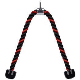 120150cm Heavy Duty Tricep Rope Pull Down Fitness Cable Attachment Biceps Triceps Back Muscle Exerciser Coated Nylon 240402