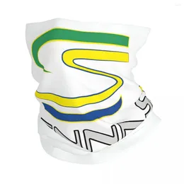 Scarves Senna Brazil Logo Bandana Neck Cover Motorcycle Club Ayrton Face Mask Multi-use Balaclava Cycling Unisex Adult Breathable