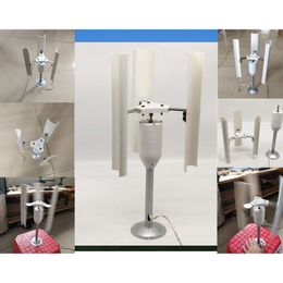 Vertical Axis Wind Turbine Model Three-phase Permanent Magnet Generator Windmill Toy DIY Display Vertical Wind Generator Model