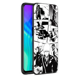 Black White Anime Bleach Phone Case For Honour 7A 8A 9X Pro 8 10X Lite 7S 8C 8S 8X 9A 9C 10i X6 X7 X8 X9 X40 GT Soft Black Cover