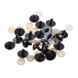 20PCS 6-20mm DIY Black Plastic Safety Eyes For Teddy Bear Dolls Toy Animal Felting 6MM 8MM 9MM 10MM12MM 14MM 16MM 18MM 20MM Y55B