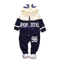 Trousers New Autumn Newborns Clothes for Girls Baby Clothes Children Boys Hooded Jacket Pants 2pcs/sets Infant Sportswear Kids Tracksuits