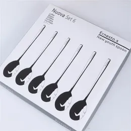 Spoons Set Combination Spoon Kitchen Bar Utensils Stainless Steel Silver Gift Box Premium Quality Ladle Home Supplies