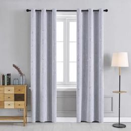 Nordic Style Luxury Gilded Curved Simple High Shading Decorative Bedroom Garden Curtain High Blackout Curtains with Shade Clot